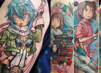 Amazing Anime Tattoos By Artist Simon K Bell Are Just Awesome