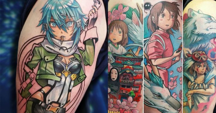 Amazing Anime Tattoos By Artist Simon K Bell Are Just Awesome