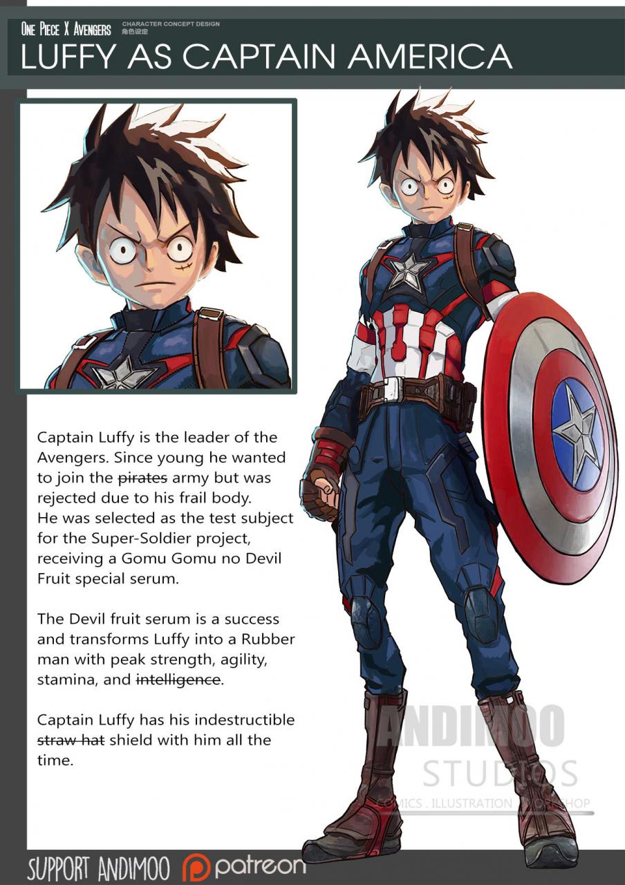 Singapore Based Illustrator Turned “One Piece” Characters Into Marvel Avengers