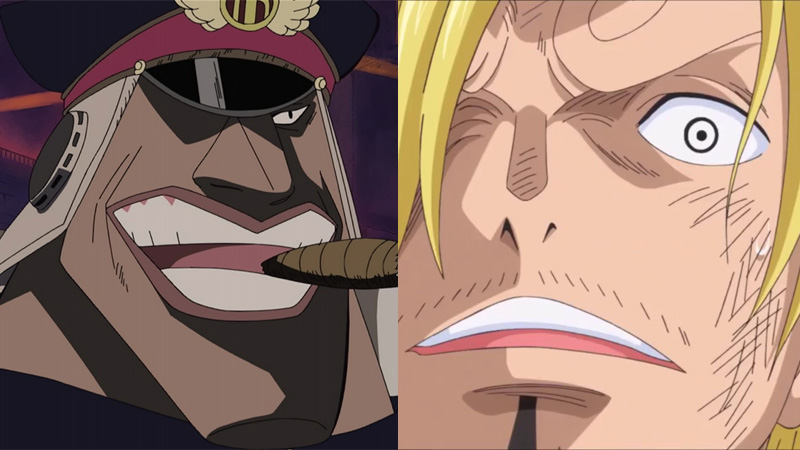Sanji vs Shiryu of the Blackbeard Pirates